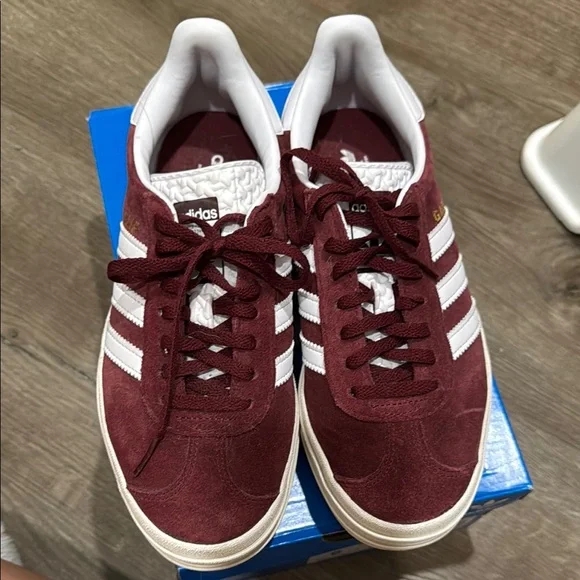 adidas | Shoes | Like New Burgundy Adidas Gazelle Bold | Poshmark